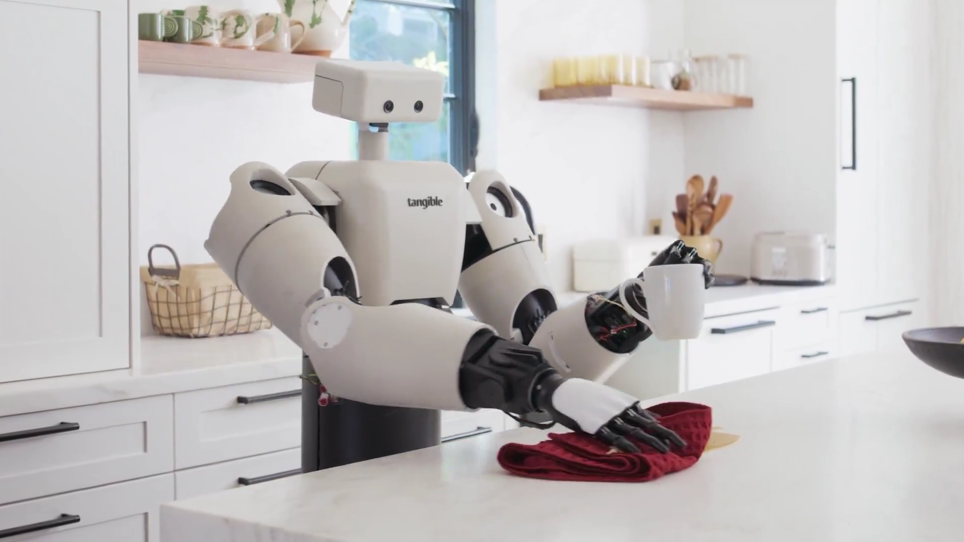 Tangible reveals Eggie, a wheeled humanoid for contact-rich home tasks